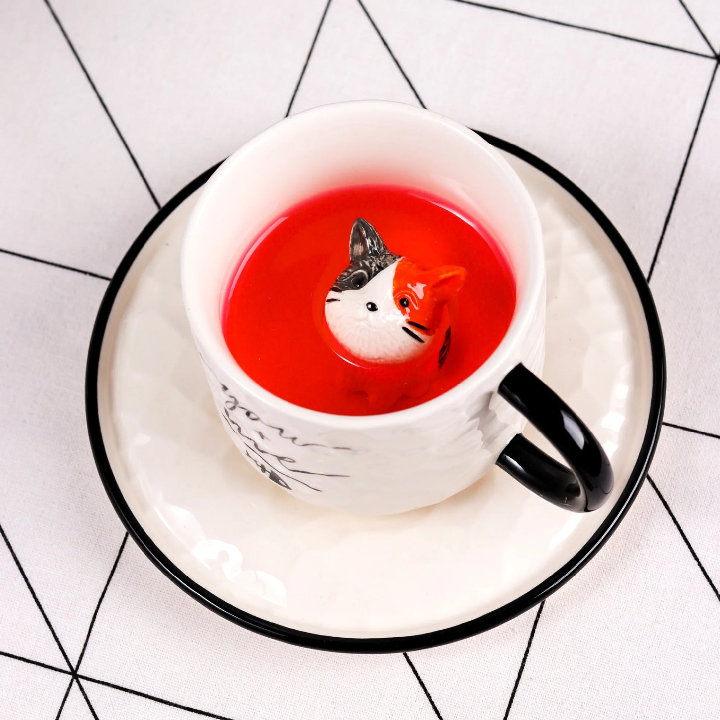 Chic Ceramic Meow Mug – The Purrfect 8oz-Calico-1