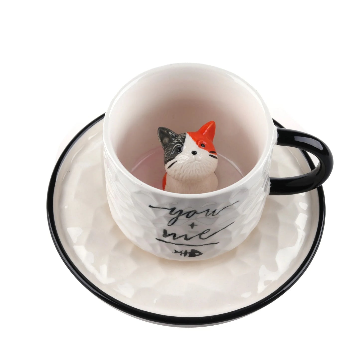 Chic Ceramic Meow Mug – The Purrfect 8oz-Calico